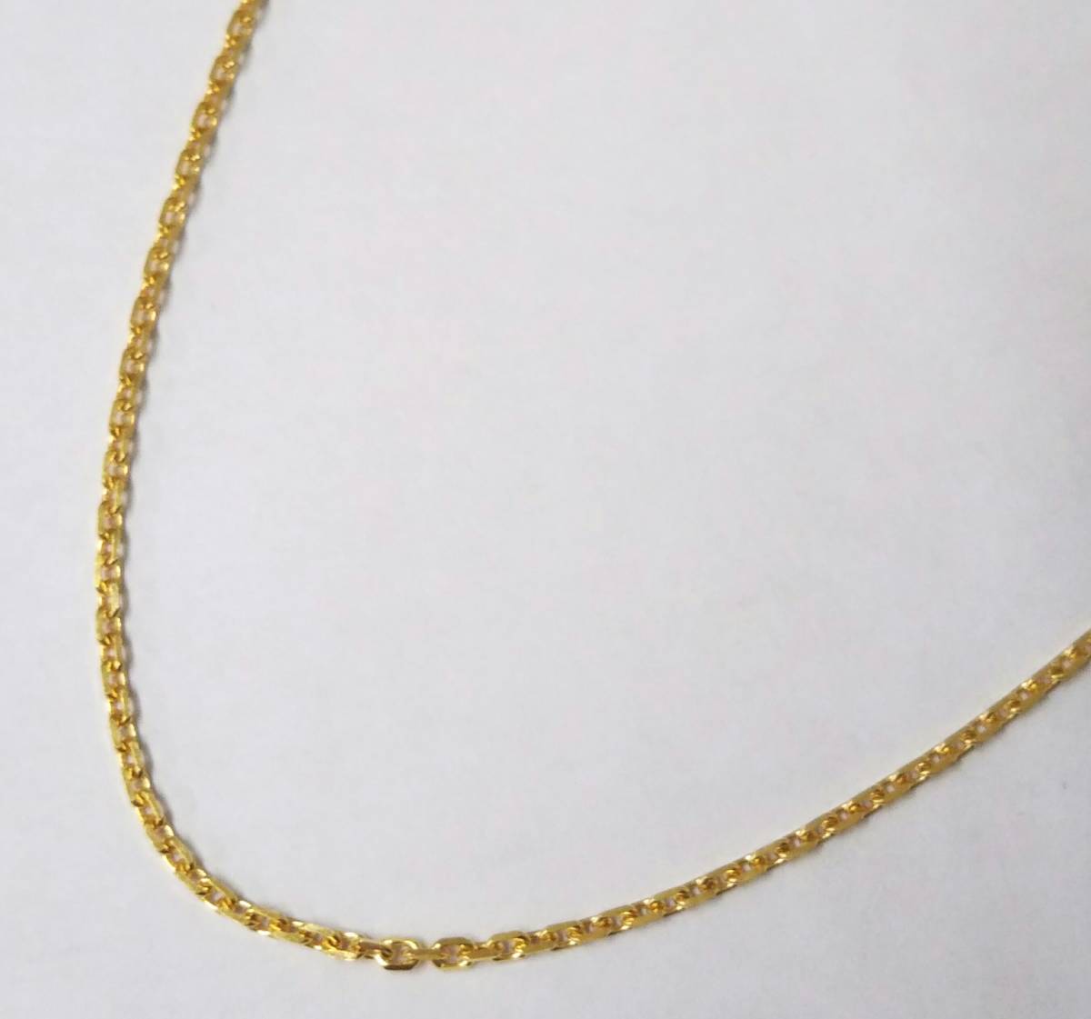 【造幣局刻印有】K18(750表記) 総重量約2.8g 約39cm シンプル デザイン ゴールド ネックレス