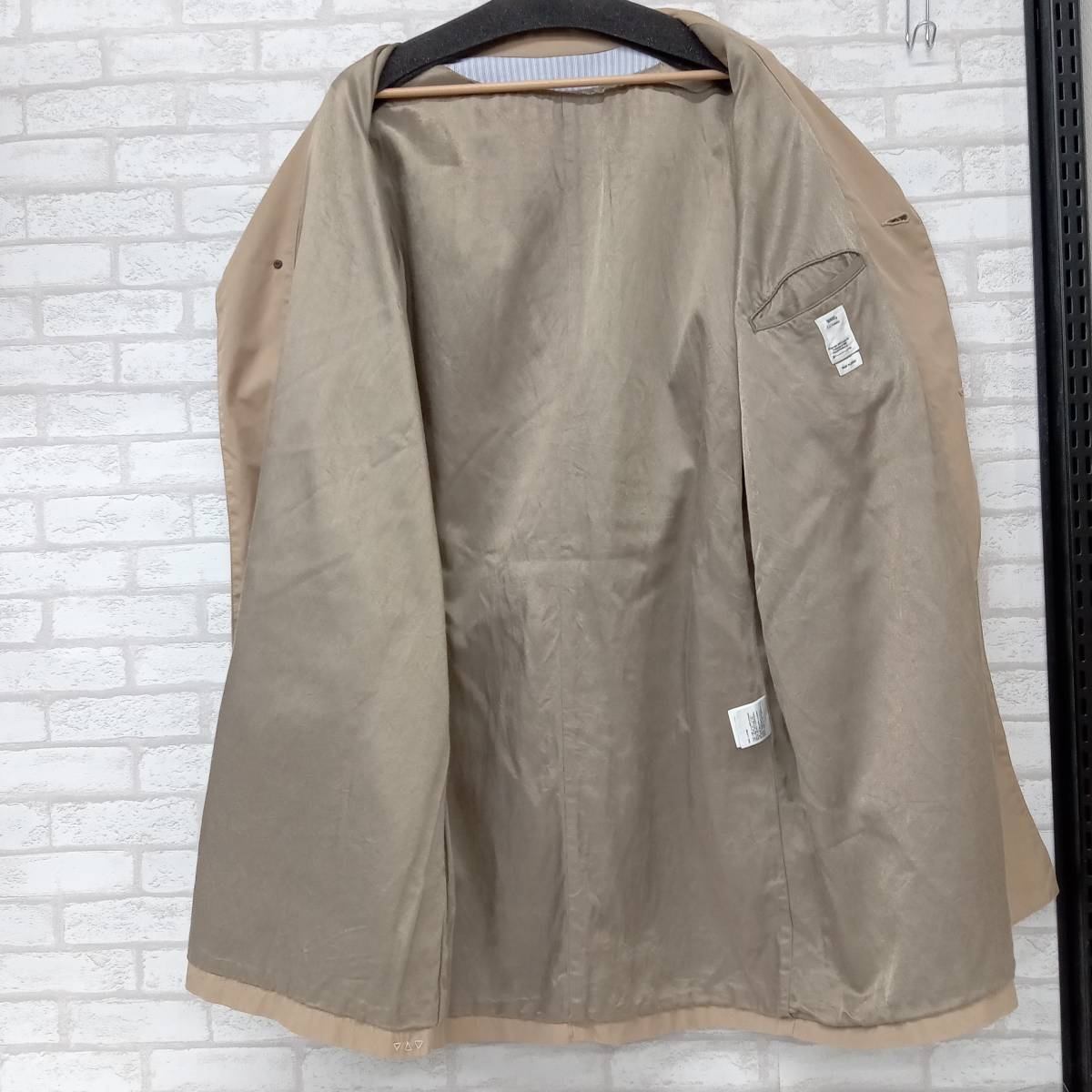 VISVIM WMV 2 GREASE MONKEY COAT 0320105013003 ビズビム グレイスモンキーコート ペイント加工 スプリングコート ベージュ レディース 3_画像3