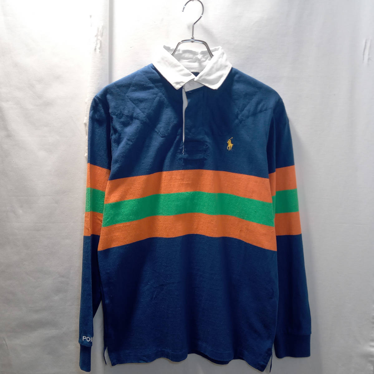 品質保証 RALPH POLO LAUREN 店舗受取可 ポロラルフローレン ネイビー×オレンジ×グリーン S ボーダーラガーシャツ Sサイズ 品質保証 RALPH POLO LAUREN 店舗受取可 ポロラルフローレン ネイビー×オレンジ×グリーン S ボーダーラガーシャツ Sサイズ