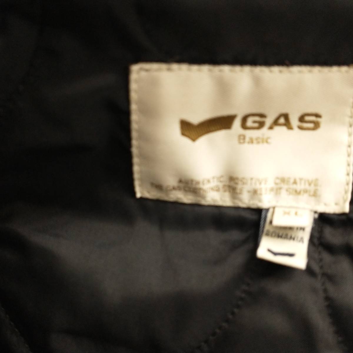 GAS ガス シングルライダースジャケット メンズ Real Leather 本革 ブラック XLサイズ_画像8