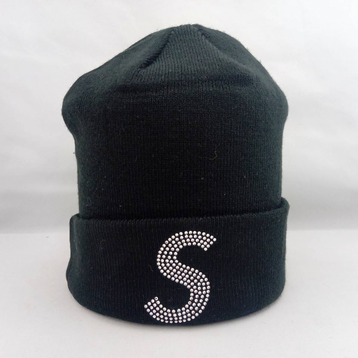 Supreme NEW ERA Swarovski S LOGO BEANIE BLACK シュプリーム ニューエラ スワロフスキー エスロゴ ビーニー ブラック_画像1