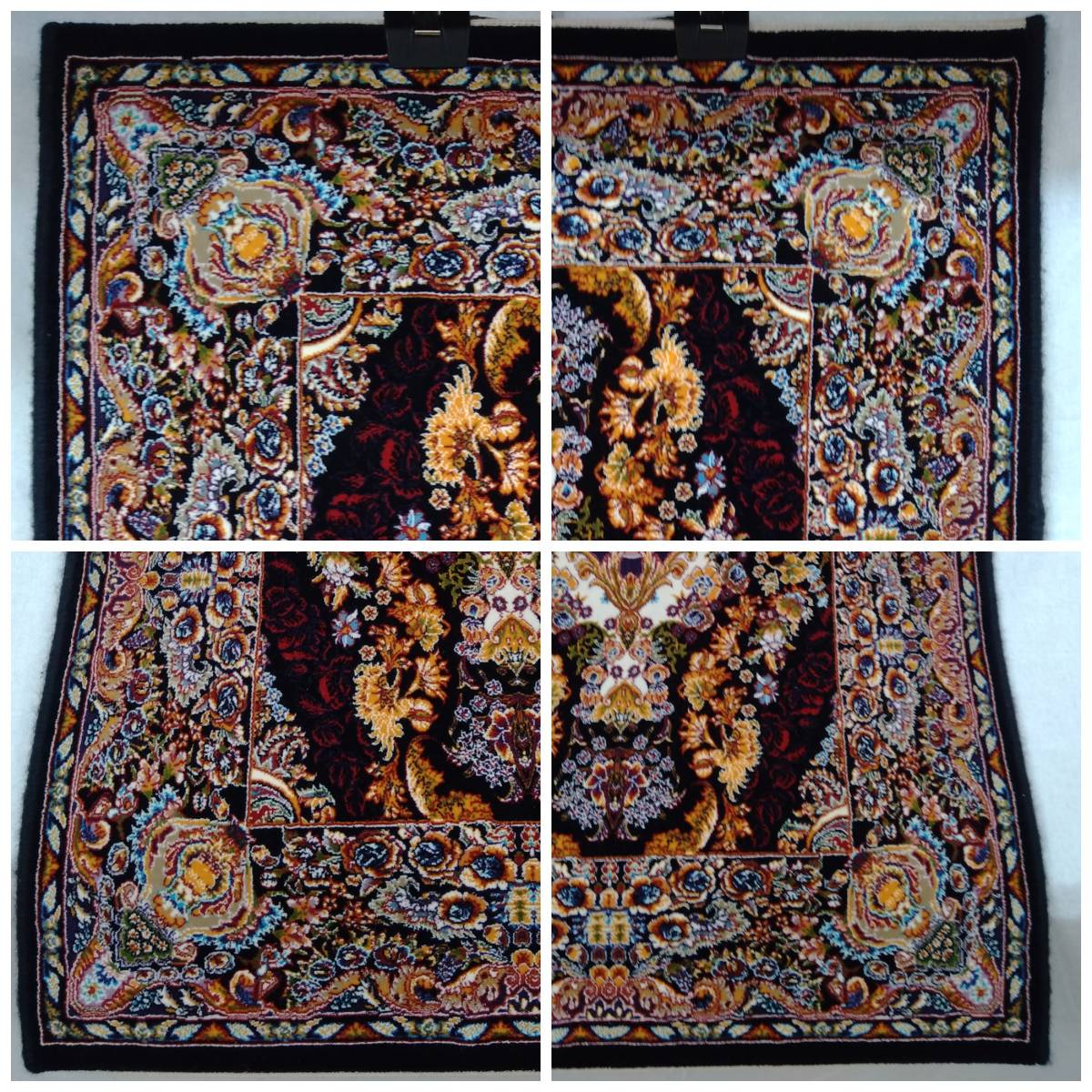 GOLESTAN ゴレスタン マット カーペット 絨毯 アンティーク デザイン アート 模様 花柄 イラン製 繊細 長方形 60×90cm_画像6