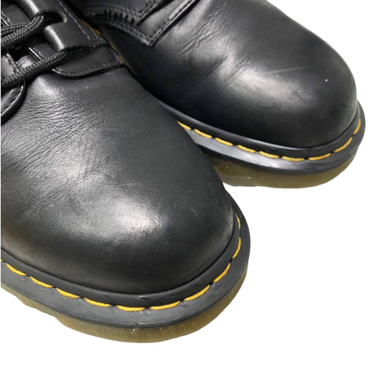 21SS Yohji Yamamoto Dr.martens レザーギリーシューズ US10 ブラック AW006 箱有 ヨウジヤマモト ドクターマーチン コラボ 店舗受取可_画像3