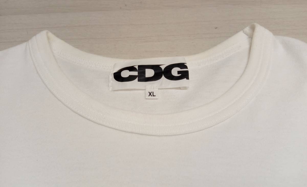 CDG×Cactus Plant Flea Market/コムデギャルソン×カクタスプラントフリーマーケット/半袖Tシャツ/20SS/SZ-T038/ホワイト/XLサイズ_画像3