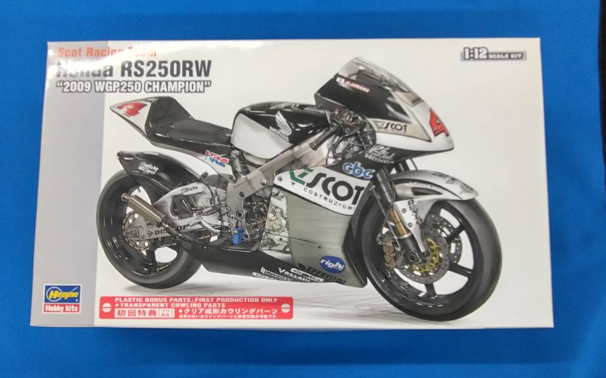  unused goods plastic model Hasegawa 1/12sko tracing team Honda RS250RW 2009 WGP250 Champion 