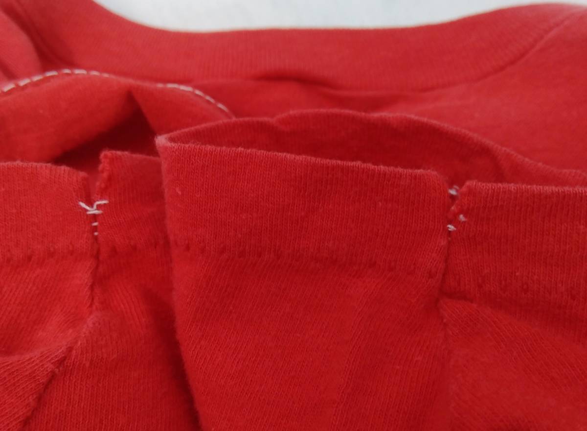 [80s] CRAZY HORSE クレイジーホース 半袖Tシャツ 赤 レッド ヴィンテージ 古着 店舗受取可_画像6