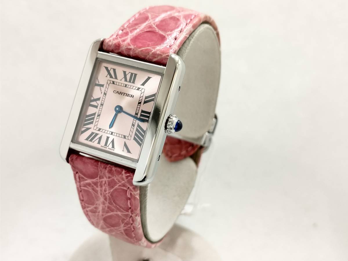 電池交換・研磨済】Cartier カルティエ レディース 3170 箱説 PX