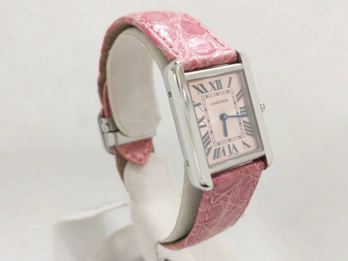 電池交換・研磨済】Cartier カルティエ レディース 3170 箱説 PX