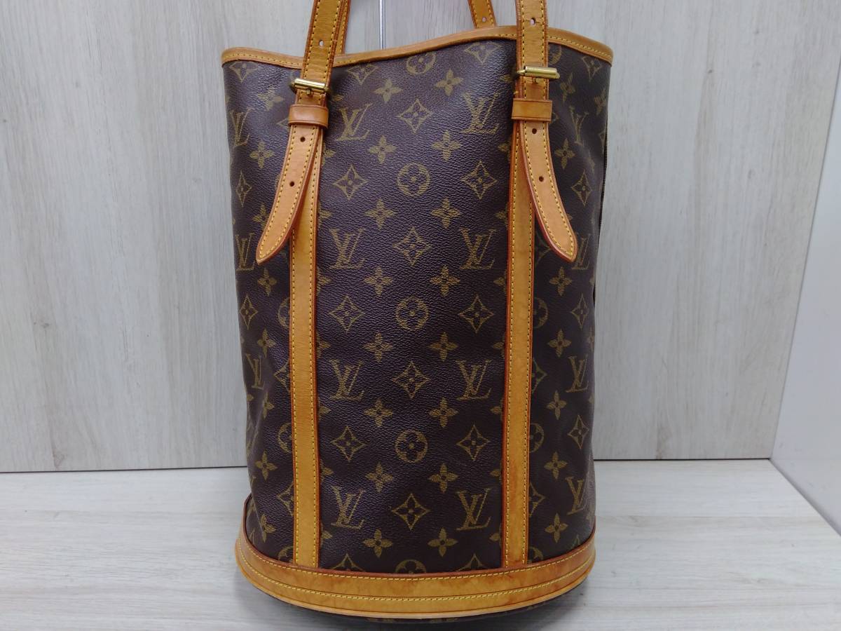 ルイヴィトン　LOUIS VUITTON／モノグラム ／バケットGM　トートバッグ　保存袋付　M42236_画像1