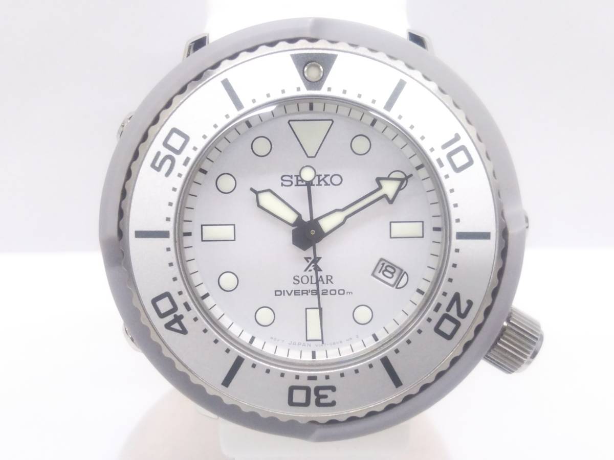 SEIKO／PROSPEX セイコー/プロスペックス V147-0BP0 ソーラー 腕時計 白 ホワイト