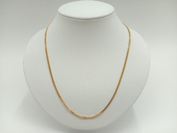 K18 18金 二面シングル喜平 ネックレス チェーン 約50cm 約10.1g