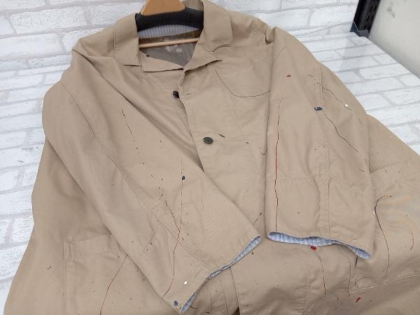 VISVIM WMV 2 GREASE MONKEY COAT 0320105013003 ビズビム グレイスモンキーコート ペイント加工 スプリングコート ベージュ レディース 3_画像6