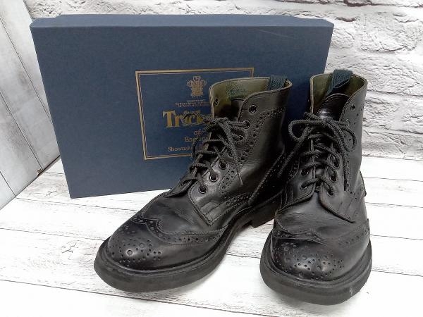 TRICKER’S トリッカーズ M2508 ウィングチップ ブーツ 表記サイズ 7 1/2 ブラック 店舗受取可
