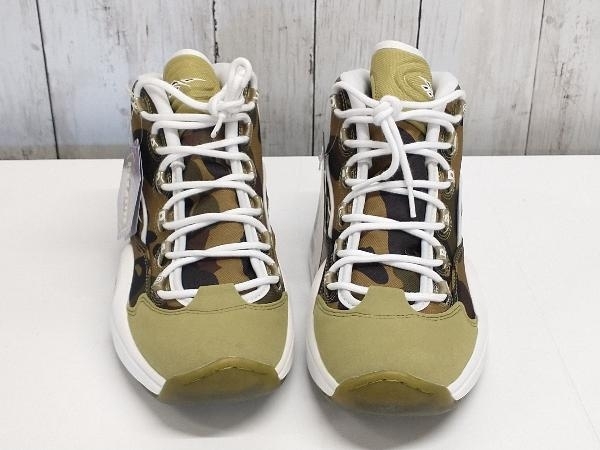 【タグ付き】【美品】Reebok ×mita sneakers×BAPE/スニーカー/QUESTION MID BAPE /リーボック/ミタスニーカーズ/ベイプ/BD4232/27cm_画像6