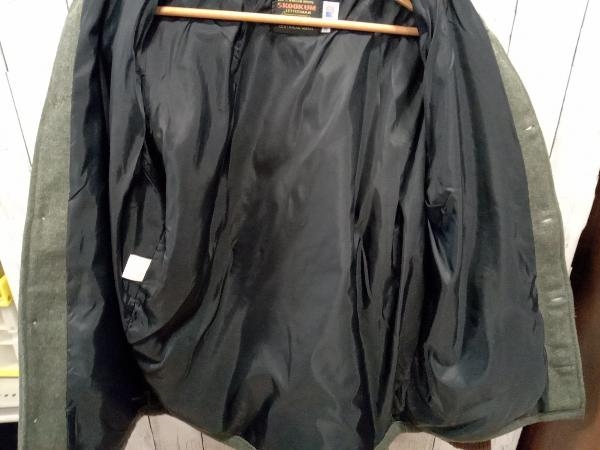 SKOOKUMs Koo cam Pharaoh куртка шерсть кожа хаки темно-коричневый Brown America производства made in USA S размер 