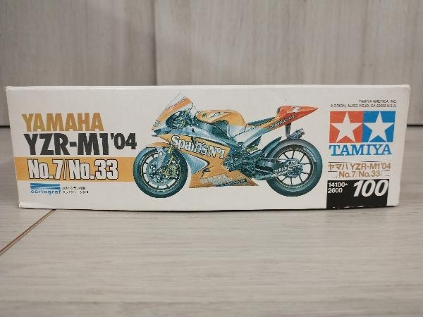  plastic model Tamiya 1/12 Yamaha YZR-M1\'04 No.7/No.33 motorcycle series No.100