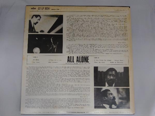 レコード Mal Waldron マル・ウォルドロン　All Alone 来日記念盤　GT LP 1004_画像2