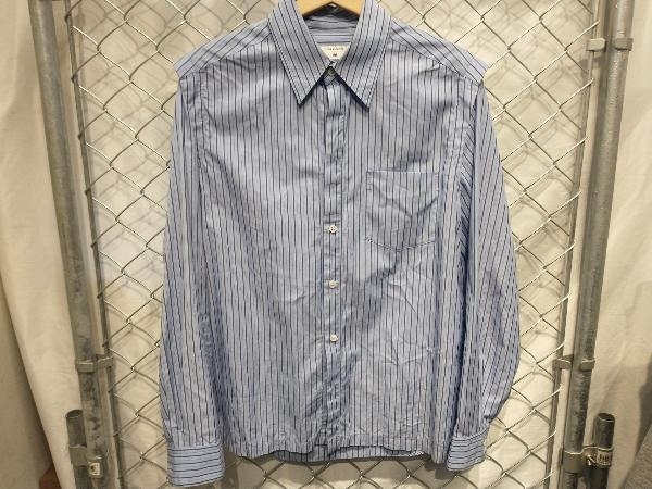 TOGA × H&M LAYERED STRIPE SHIRT BULE レイヤードストライプシャツ ブルー S 店舗受取可