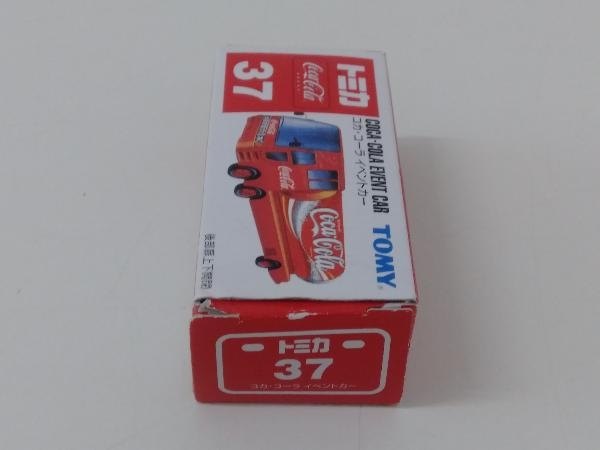 トミカ No.37 コカ・コーラ イベントカー 赤箱 ロゴ青字 中国製_画像3
