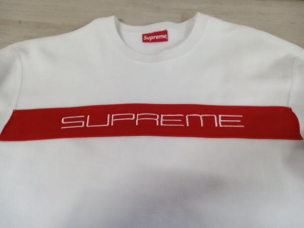 Supreme/シュプリーム/Polartec Crewneck White/スウェット/Lサイズ/ホワイト/レッド/ロゴ/FW19_画像4