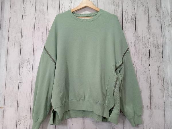 FACETASM ファセッタズム ZIPPER SWEAT ジッパースウェット KGO-SW-M04 トレーナー グリーン 3 店舗受取可_画像1