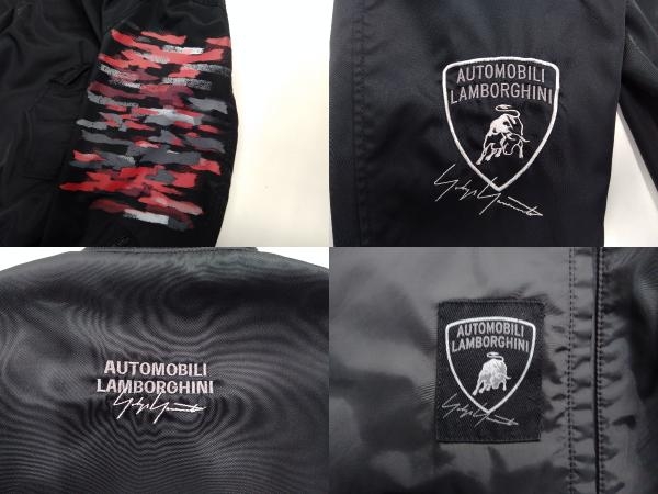 Yohji Yamamoto × Lamborghini / ヨウジヤマモト ランボルギーニ HR-Y50-897 ボンバージャケット ブルゾン ブラック サイズ2_画像5