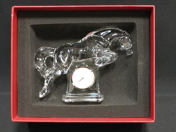 Baccarat バカラ ジャンピングホース 置時計 ホース 馬 クリスタル