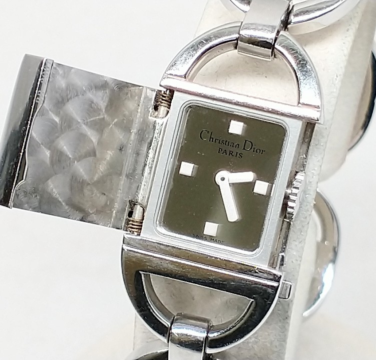 クリスチャン・ディオール クォーツ パンディオラD 78-100 ブレスウォッチ ミラー文字盤 シルバー レディース腕時計 Christian Dior