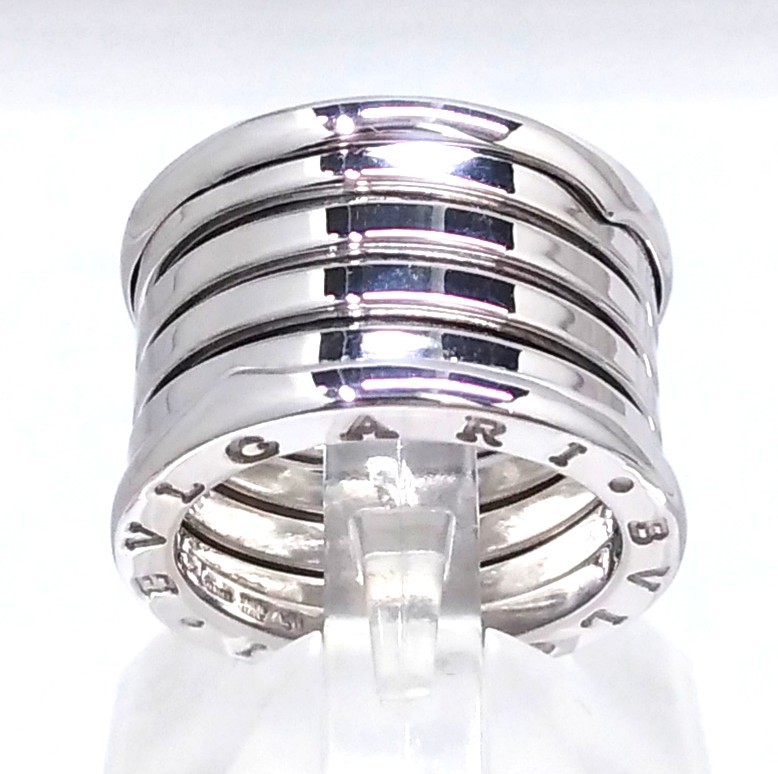 新品 リング B-ZERO1 K18 ブルガリ BVLGARI 【新品仕上げ済】 約9号 ケースあり 12.6g ホワイトゴールド 新品 リング B-ZERO1 K18 ブルガリ BVLGARI 【新品仕上げ済】 約9号 ケースあり 12.6g ホワイトゴールド