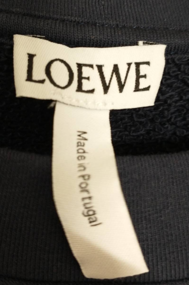 LOEWE 2019SS ダンボ ロゴスウェット H6199580PC ネイビー 袖に汚れあり Sサイズ ロエベ_画像6