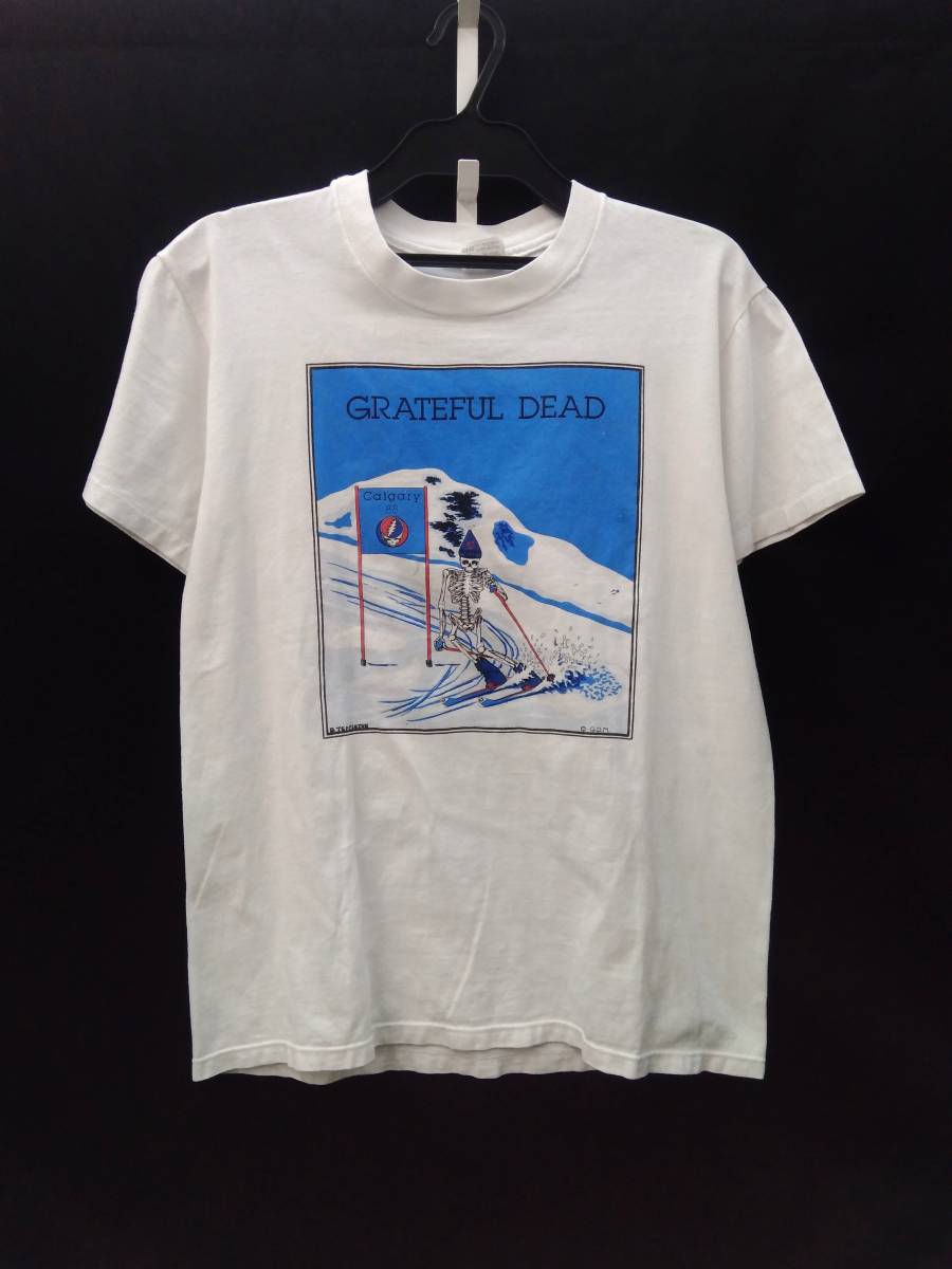 [80s] Stedman GRATFUL DEAD ステッドマン グレイトフルデッド バンT 半袖Tシャツ 白 ホワイト M ヴィンテージ 古着 店舗受取可