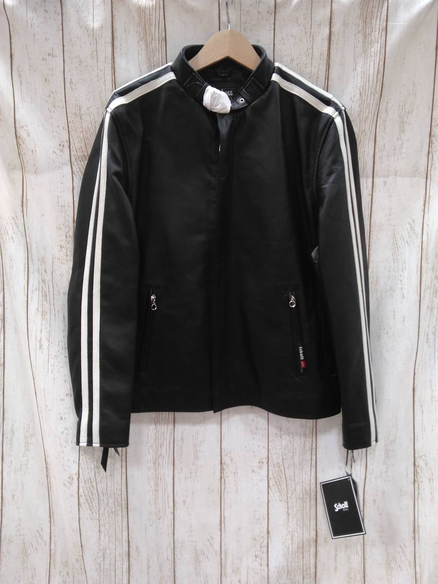 Schott ショット シングルライダース ブラック Mサイズ メンズ タグ