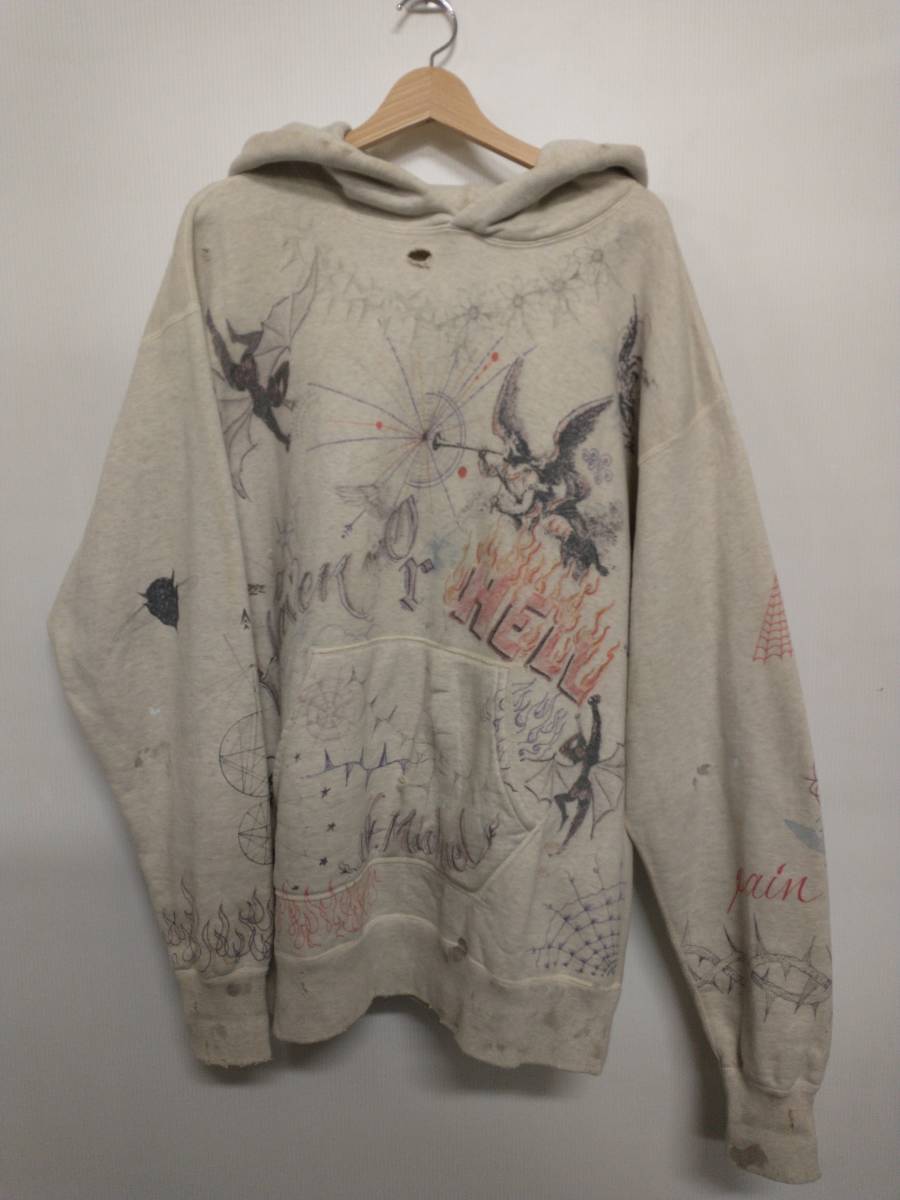 日本最級 SAINT MICHAEL メンズ通年 グレー XLサイズ HOODIE_DR.WOO