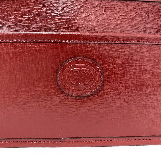 グッチ クラッチバッグ レッド インターロッキング 625764 未使用 美品 レザー Sランク GUCCI セカンドバッグ_画像9