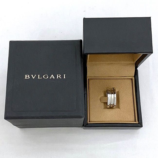 ブルガリ リング WG ホワイトゴールド B-ZERO 1 指輪 10.5号 750 K18 Sランク BVLGARI_画像7