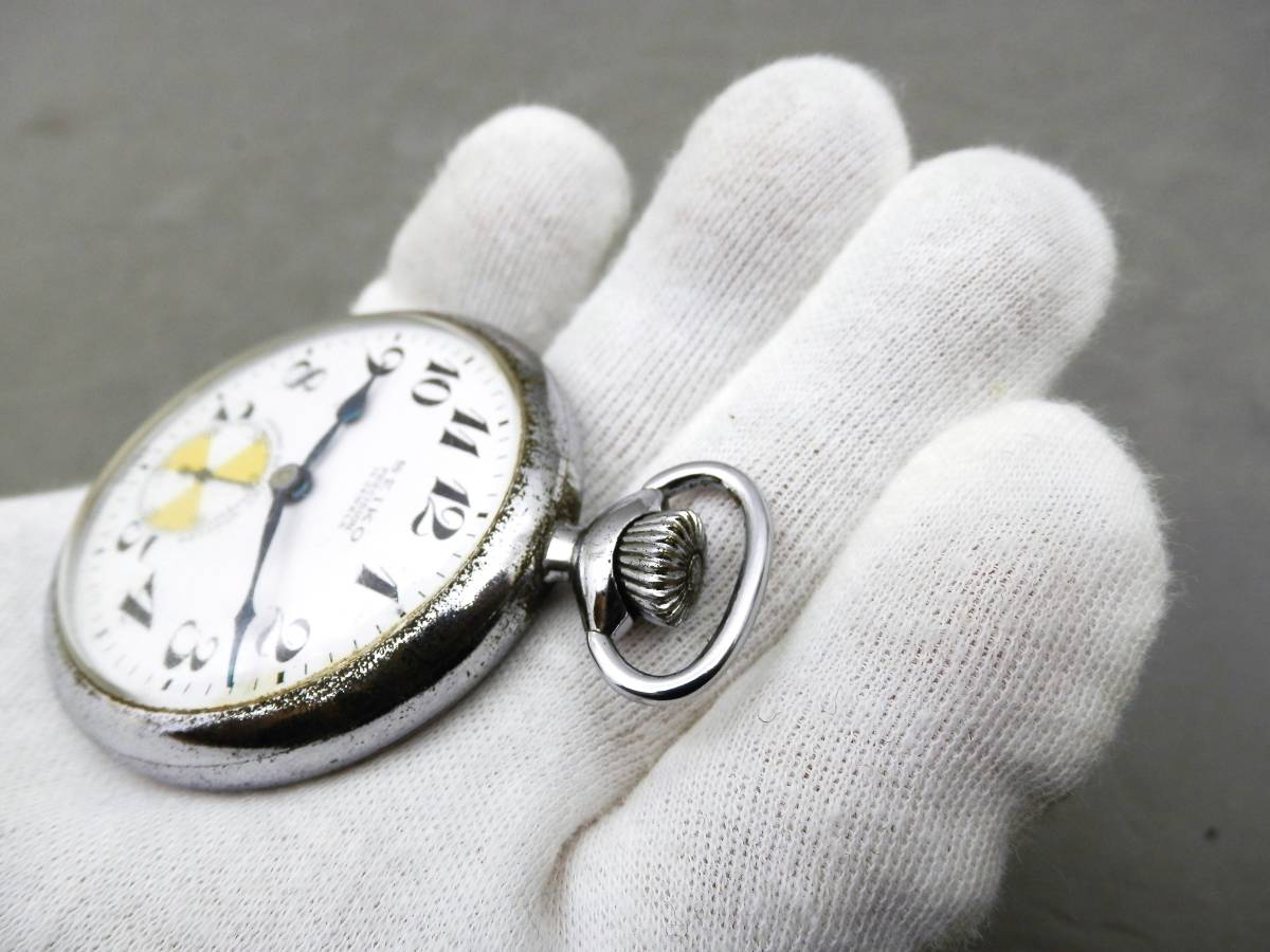 SEIKOSHA PRECISION 昭和38年 日本電信電話公社 15ｊ 機械式手巻き 懐中時計 約84ｇ 現状品 売り切り