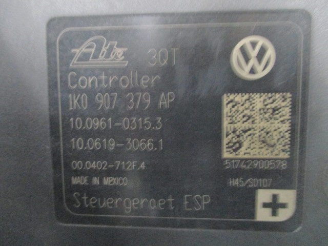 328612*ABA-1KCAX/VW Golf [ original /1K0 907 379 AP]ABS actuator * used * not yet test Junk *