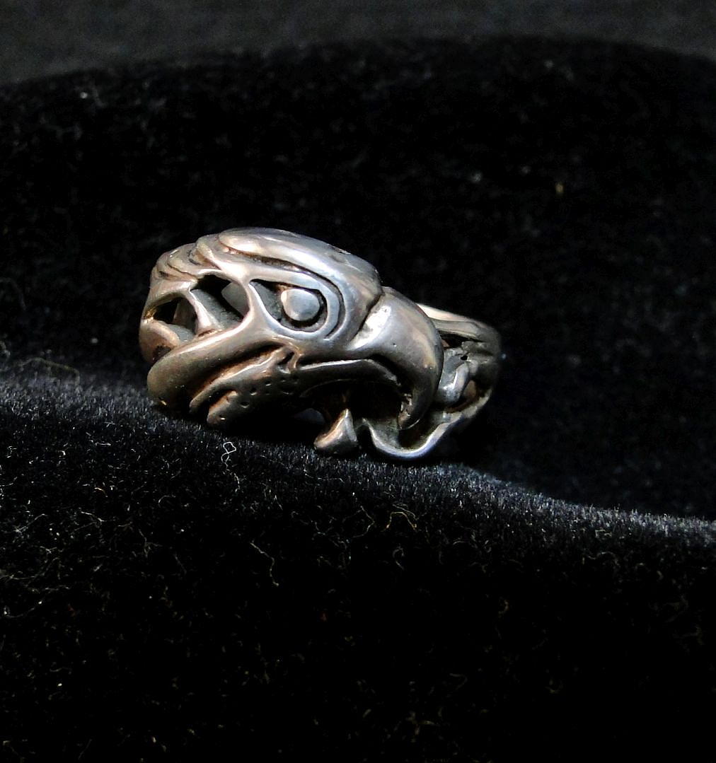 90\'s Vintage * Navajo group ring Silver925 stamp 3D Work 16 number Ring including carriage 