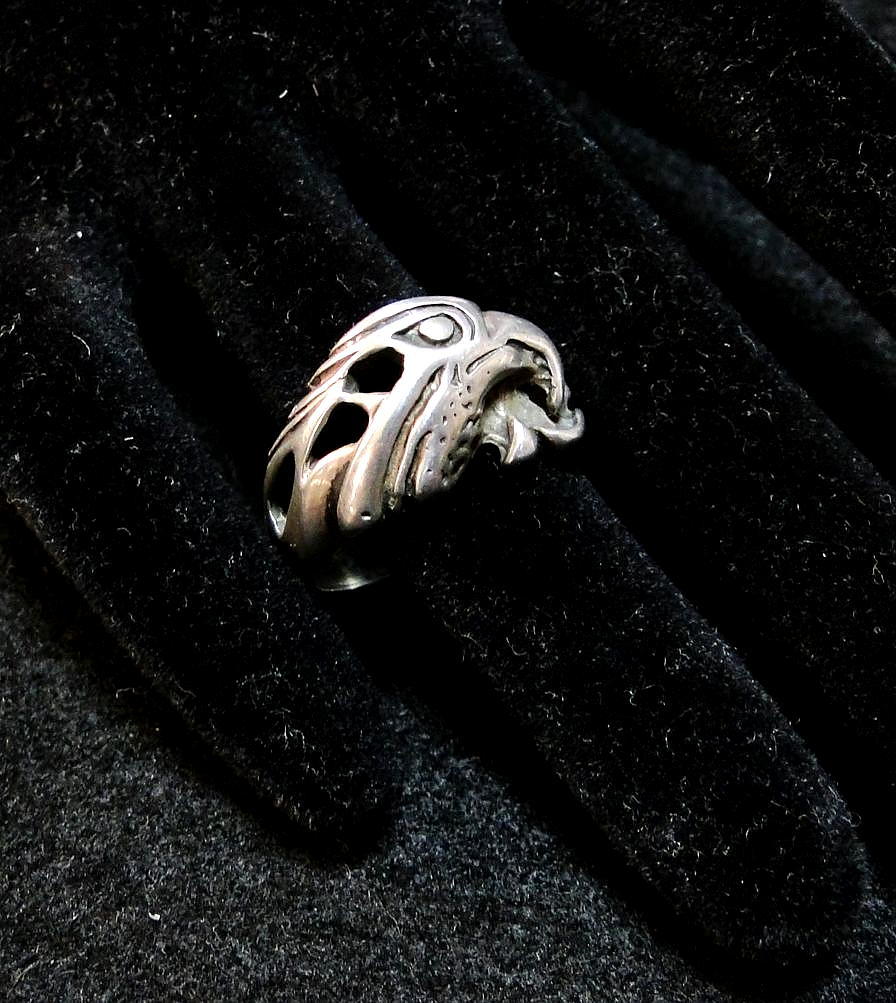 90\'s Vintage * Navajo group ring Silver925 stamp 3D Work 16 number Ring including carriage 