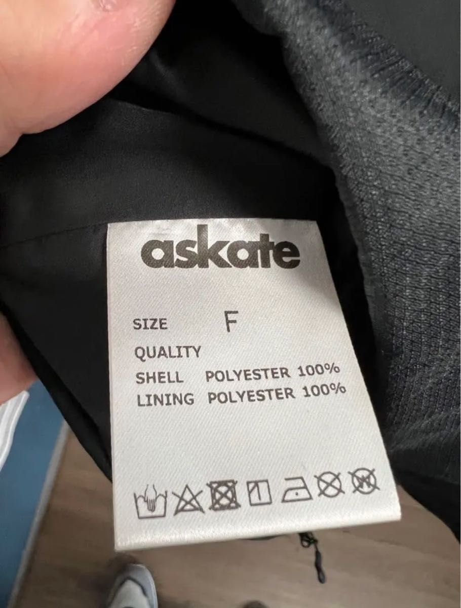 askate Logo Mountain Jacket Black アスケート ロゴ マウンテン