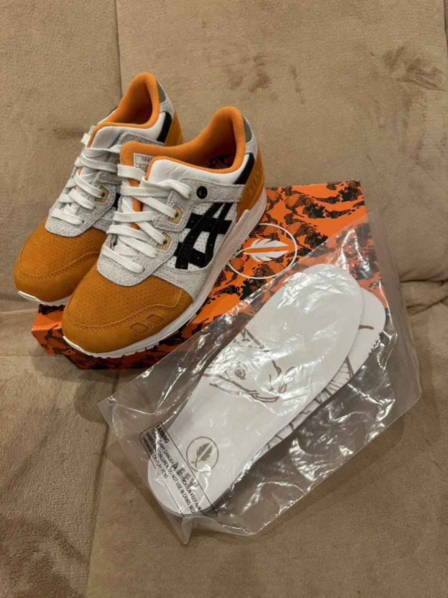 新品 23cm ASICS GEL-LYTE Ⅲ AFEW × BEAMS オレンジ鯉 orange koi