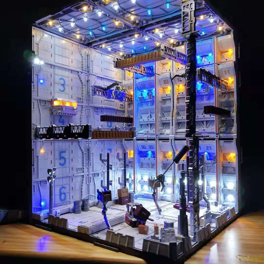 Yahoo!オークション - ガンダム ジオラマ システムベース 格納庫 基地