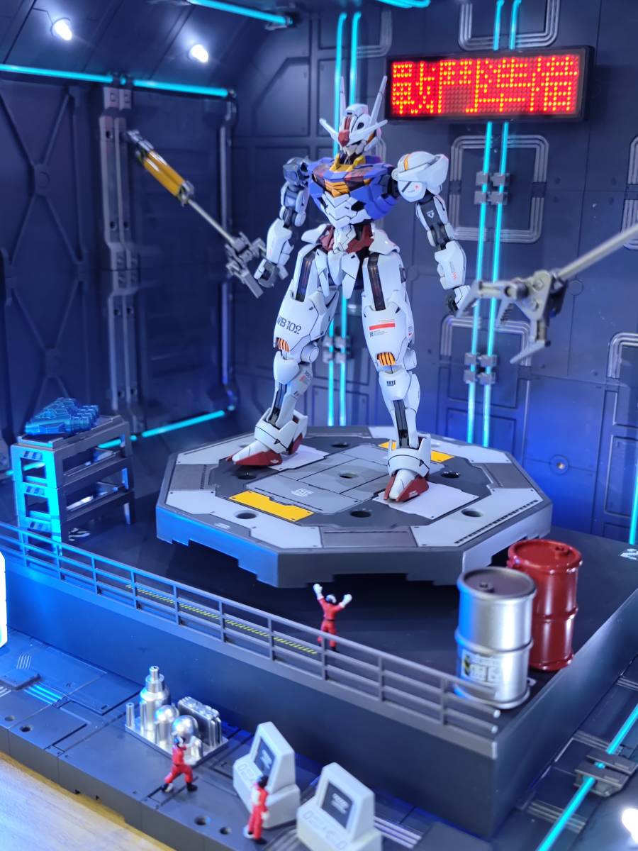 オリジナル製作品 ガンダム ジオラマ システムベース 格納庫 オリジナル製作品 ガンダム ジオラマ システムベース 格納庫