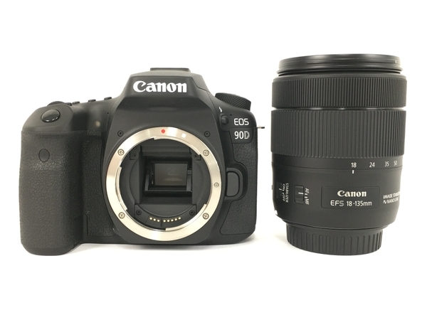 Canon EOS 90D / EF-S 18-135mm 1:3.5-5.6 IS USM デジタル一眼レフカメラ 付属品付き 美品 中古 Y7260837