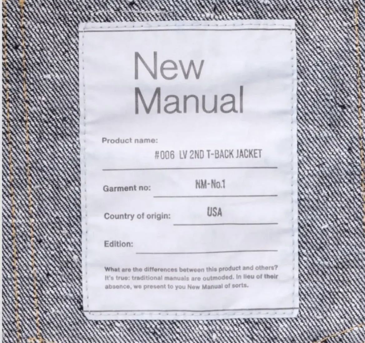 送料込 新品 New Manual ベルベルジン 藤原裕 #006 LV 2ND T 送料込 新品 New Manual ベルベルジン 藤原裕 #006 LV 2ND T