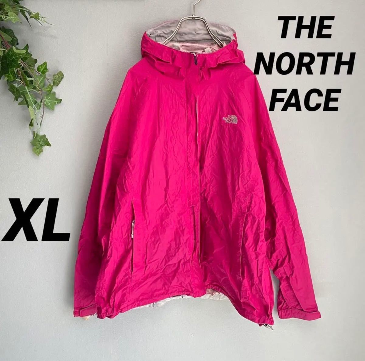 【ザ・ノースフェイス】THE NORTH FACE ナイロンジャケット XL HYVENT2.5 ピンク 古着