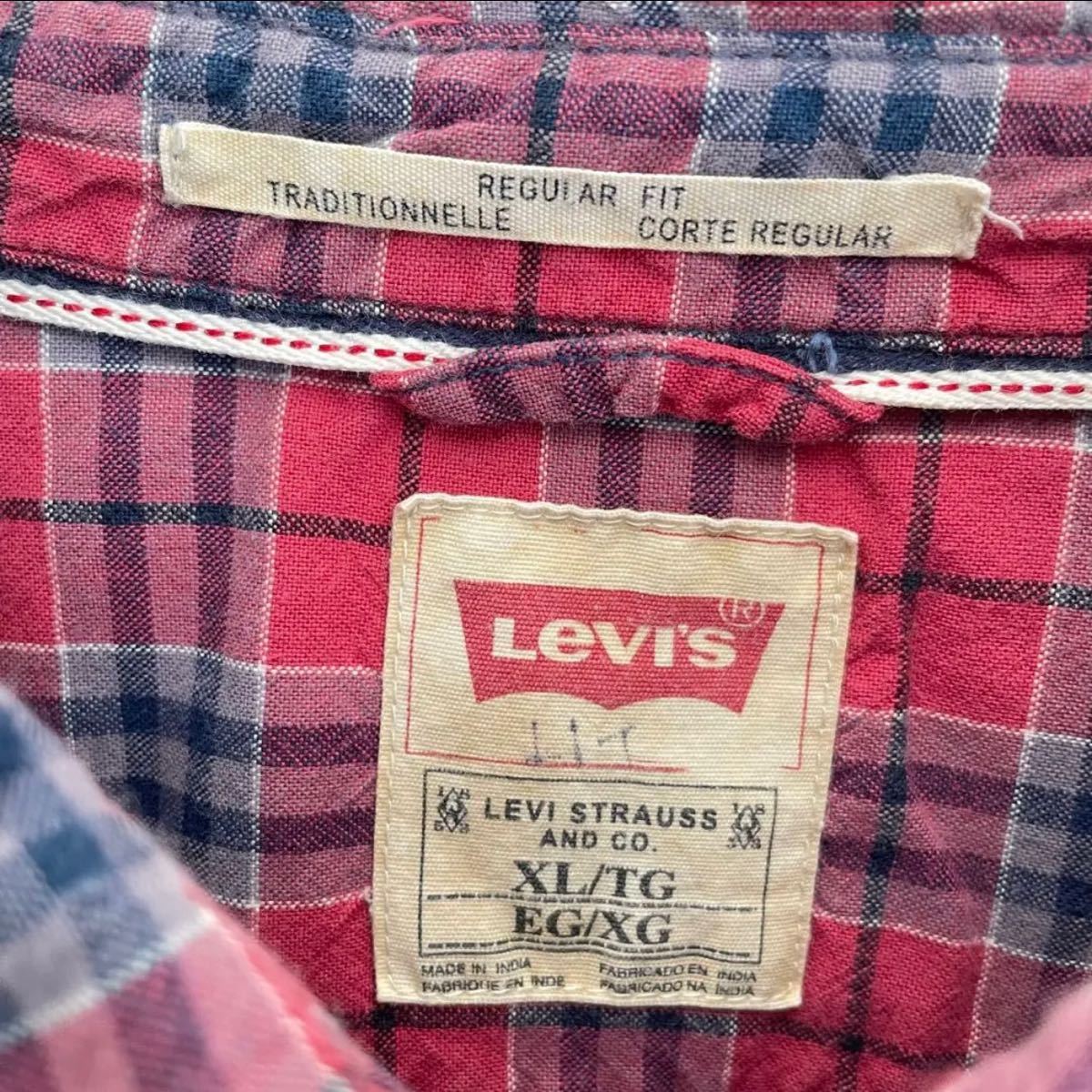 【LEVI’S】リーバイス 90s ウエスタンチェックシャツ XL 美品 古着 ヴィンテージ USA製