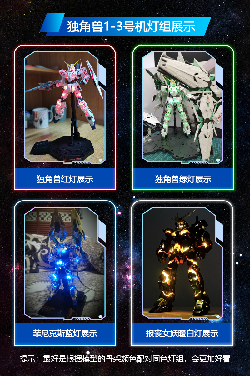 ☆1/100 MGフェネクス用(汎用) LEDユニットセット 青 ☆1/100 MGフェネクス用(汎用) LEDユニットセット 青