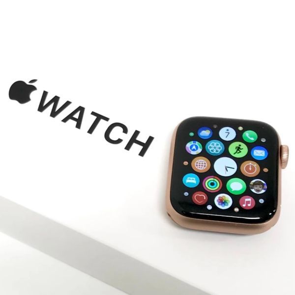 θ【BT容量94％】Apple Watch SE（GPSモデル） 40mm ゴールドアルミケース/スポーツバンド MYDN2J/A 箱/付属品 S78298483050
