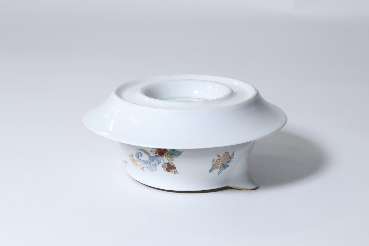 HAVILAND LIMOGES Cathay ソースポット 花鳥の絵 / アビランド リモージュ 繊細絵付け スープサーバー_画像6